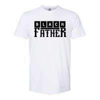 Black Father Father's Day Gift Softstyle CVC T-Shirt