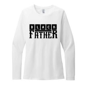 Black Father Father's Day Gift Womens CVC Long Sleeve Shirt