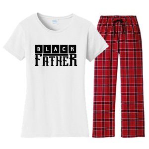 Black Father Father's Day Gift Women's Flannel Pajama Set