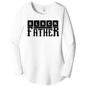 Black Father Father's Day Gift Women's Perfect Tri Tunic Long Sleeve Shirt