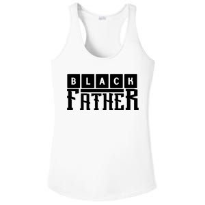 Black Father Father's Day Gift Ladies PosiCharge Competitor Racerback Tank