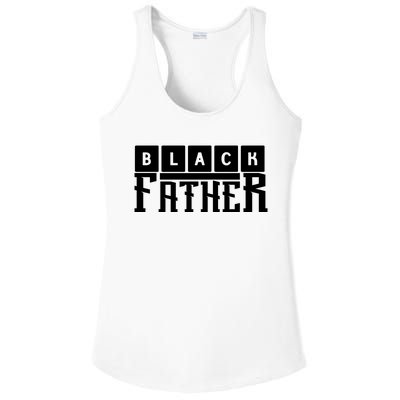 Black Father Father's Day Gift Ladies PosiCharge Competitor Racerback Tank