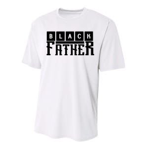 Black Father Father's Day Gift Performance Sprint T-Shirt