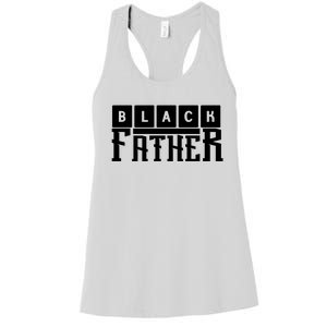 Black Father Father's Day Gift Women's Racerback Tank