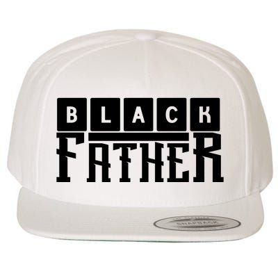 Black Father Father's Day Gift Wool Snapback Cap