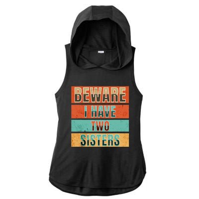 Beware Funny Family Ladies PosiCharge Tri-Blend Wicking Draft Hoodie Tank