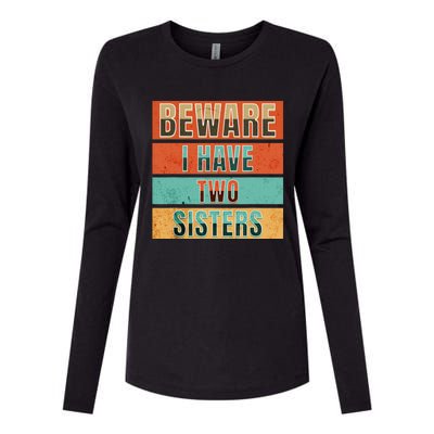 Beware Funny Family Womens Cotton Relaxed Long Sleeve T-Shirt