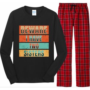 Beware Funny Family Long Sleeve Pajama Set