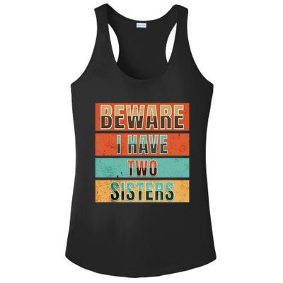 Beware Funny Family Ladies PosiCharge Competitor Racerback Tank