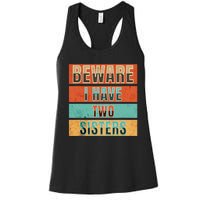 Beware Funny Family Women's Racerback Tank