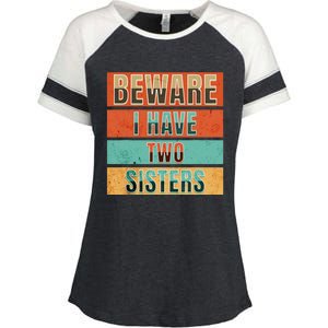 Beware Funny Family Enza Ladies Jersey Colorblock Tee