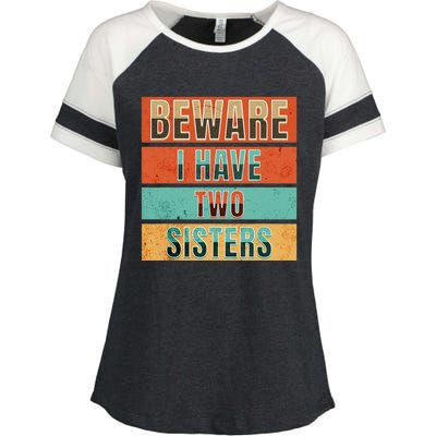 Beware Funny Family Enza Ladies Jersey Colorblock Tee