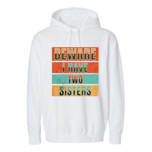 Beware Funny Family Garment-Dyed Fleece Hoodie