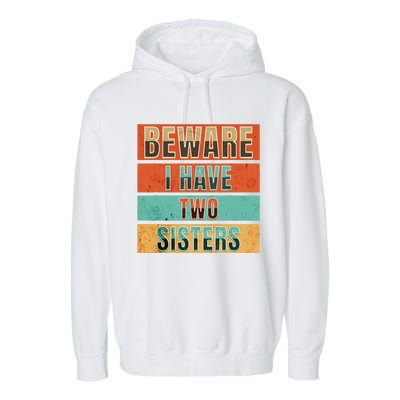 Beware Funny Family Garment-Dyed Fleece Hoodie