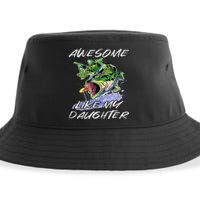 Bass Fishing Father's Day Awesome Like My Daughter Sustainable Bucket Hat