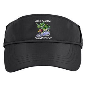 Bass Fishing Father's Day Awesome Like My Daughter Adult Drive Performance Visor