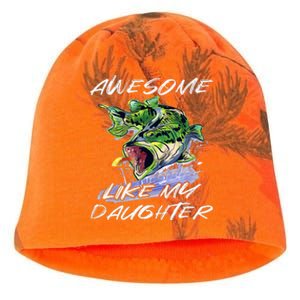 Bass Fishing Father's Day Awesome Like My Daughter Kati - Camo Knit Beanie