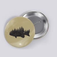 Bass Fishing Forest Largemouth Smallmouth Fisherman Button