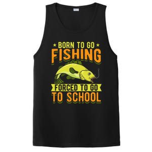 Born Fishing Forced To Go School Funny Fish PosiCharge Competitor Tank