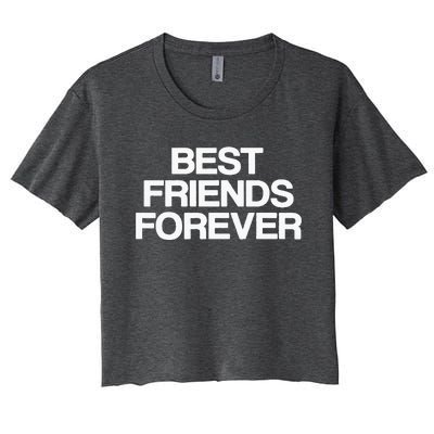 Best Friends Forever Bff Matching Friends Women's Crop Top Tee