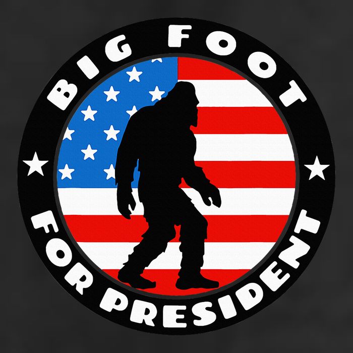 Big Foot For President Usa Flag Sasquatch Silhouette Adult Drive Performance Visor