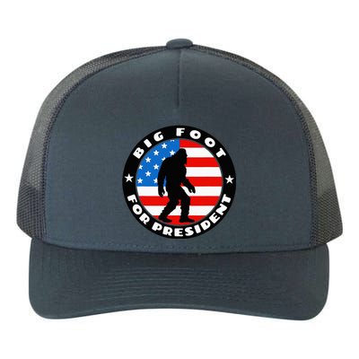 Big Foot For President Usa Flag Sasquatch Silhouette Yupoong Adult 5-Panel Trucker Hat