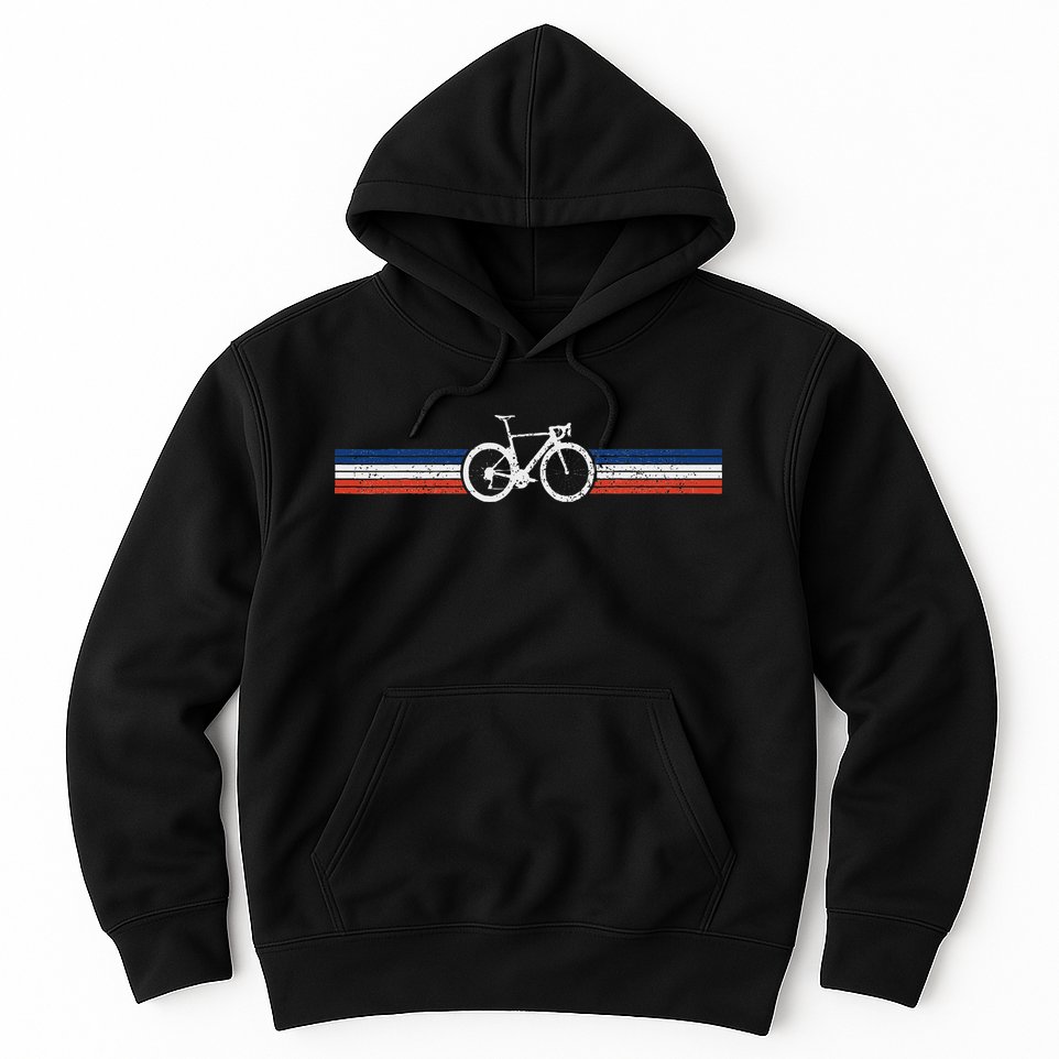 Bicycle France Flag Road Bike Cyclist Hoodie