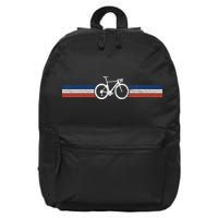 Bicycle France Flag Road Bike Cyclist 16 in Basic Backpack
