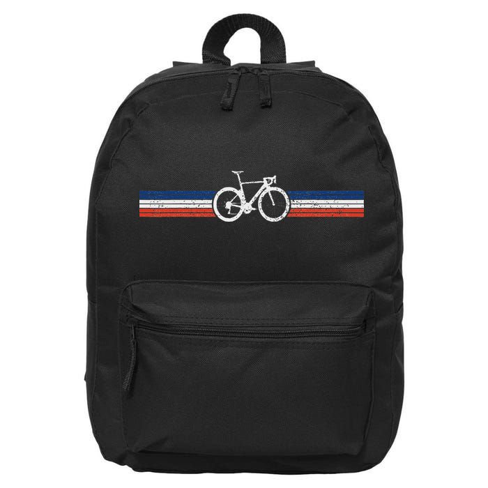 Bicycle France Flag Road Bike Cyclist 16 in Basic Backpack