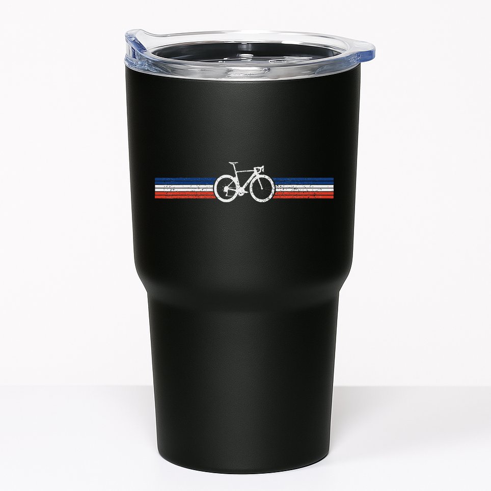 Bicycle France Flag Road Bike Cyclist Tumbler