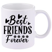 Best Friends Forever01 11oz C Handle Ceramic Mug