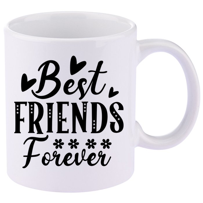 Best Friends Forever01 11oz C Handle Ceramic Mug