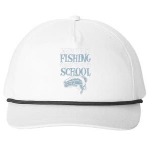 Born Fishing Forced To School Funny Bass Fish Fisherman Snapback Five-Panel Rope Hat