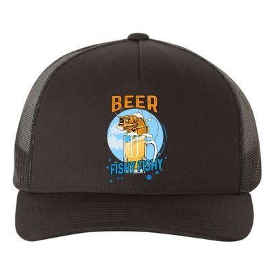 Beer Fishy Fishy Beer Fish Lover Funny Blue Sky Yupoong Adult 5-Panel Trucker Hat