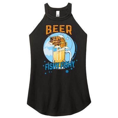 Beer Fishy Fishy Beer Fish Lover Funny Blue Sky Women’s Perfect Tri Rocker Tank