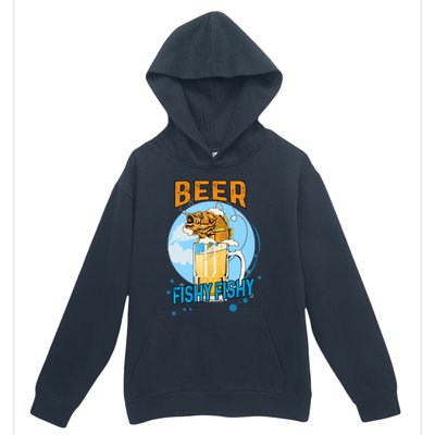 Beer Fishy Fishy Beer Fish Lover Funny Blue Sky Urban Pullover Hoodie