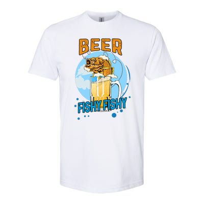 Beer Fishy Fishy Beer Fish Lover Funny Blue Sky Softstyle CVC T-Shirt