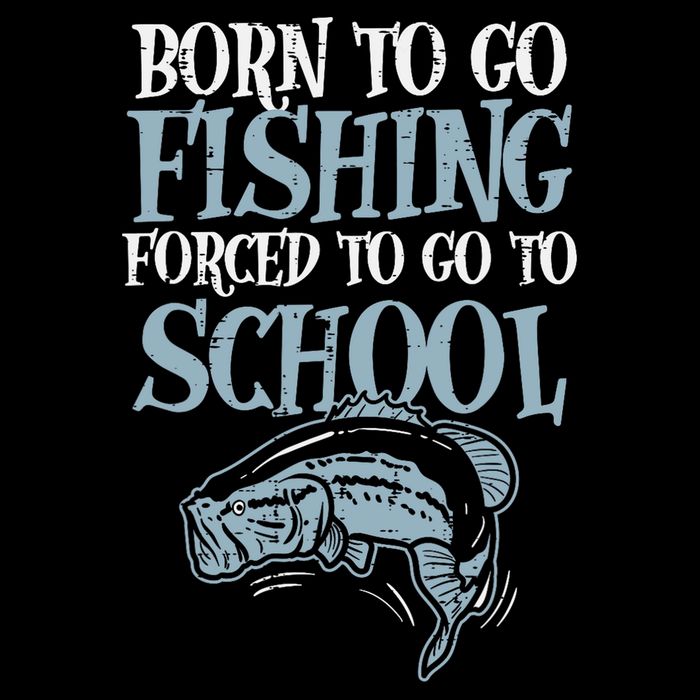 Born Fishing Forced To School Impact Tech Backpack