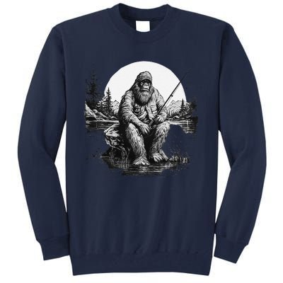 Big Foot Fishing Cool Fishing Fisher Tall Sweatshirt