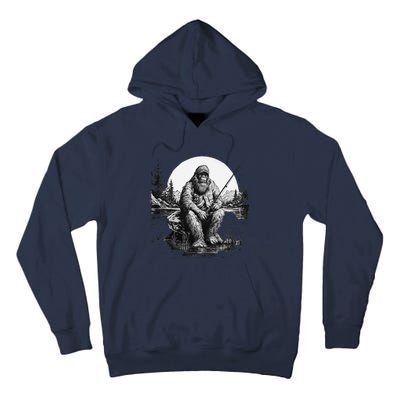 Big Foot Fishing Cool Fishing Fisher Tall Hoodie