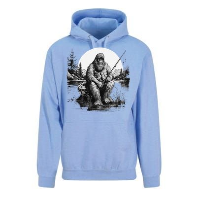 Big Foot Fishing Cool Fishing Fisher Unisex Surf Hoodie