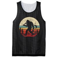 Bigfoot Fishing Funny Retro Sasquatch Fishermen Men Mesh Reversible Basketball Jersey Tank