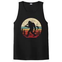 Bigfoot Fishing Funny Retro Sasquatch Fishermen Men PosiCharge Competitor Tank