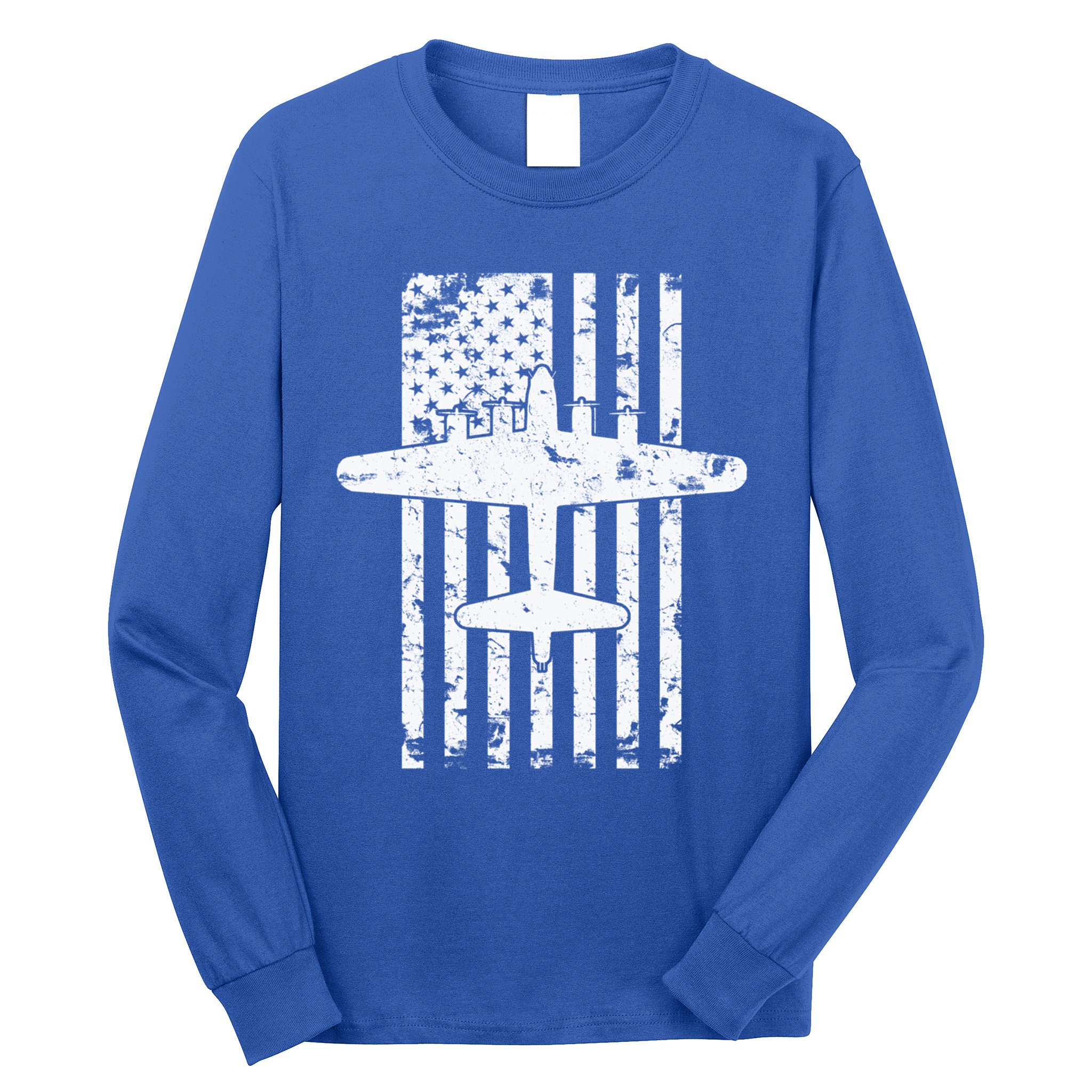 B17 Flying Fortress Wwii Bomber Airplane Pilot Cool Gift Long Sleeve Shirt