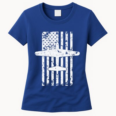 B17 Flying Fortress Wwii Bomber Airplane Pilot Cool Gift Womens T-Shirt