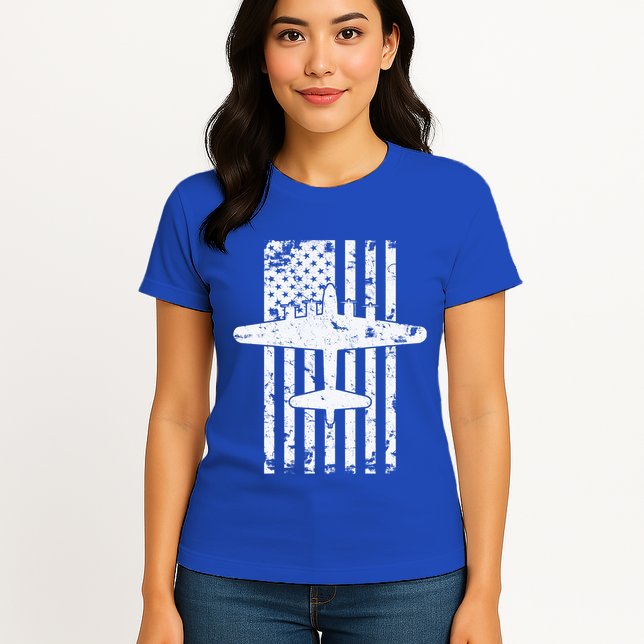 B17 Flying Fortress Wwii Bomber Airplane Pilot Cool Gift Womens T-Shirt