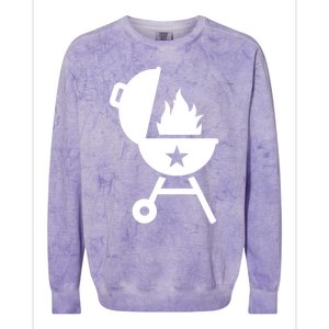 Bbq Fire Flames Great Gift Colorblast Crewneck Sweatshirt