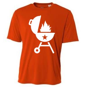 Bbq Fire Flames Great Gift Cooling Performance Crew T-Shirt