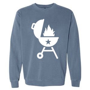 Bbq Fire Flames Great Gift Garment-Dyed Sweatshirt