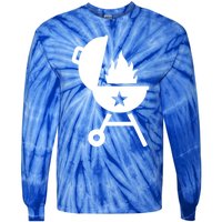 Bbq Fire Flames Great Gift Tie-Dye Long Sleeve Shirt